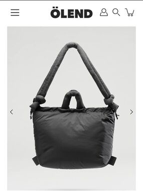 Quilted Convertible Tote in Black
